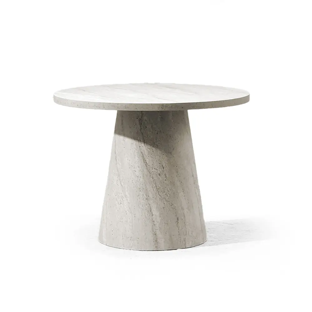 Sto za trpezariju Marlo je moderan okrugli trpezarijski sto idealan za porodične obroke, okupljanja i prijeme u toploj i stilizovanoj atmosferi. Okrugla ploča u kombinaciji sa prošaranim postoljem donosi harmoničan spoj estetike i funkcionalnosti. Izrađen od furniranog medijapana u Trenverin dezenu, pruža stabilnost i dugotrajnost uz minimalistički dizajn koji se lako uklapa sa različitim stilovima stolica i dekorativnih elemenata. Dostupan u dimenzijama po vašem izboru. Arbor Nameštaj Beograd.