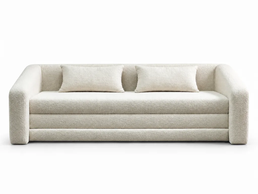 Sofa Aleksandra – sofa po meri, pogled spreda